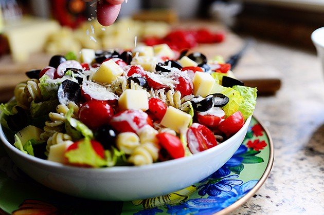 Греческий салат с макаронами, WeniZAYRecipe Repository (рецепты)