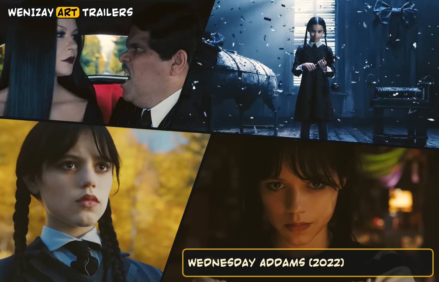 Wednesday Addams (TV series) - watch trailer, WeniZAYArt Trailers